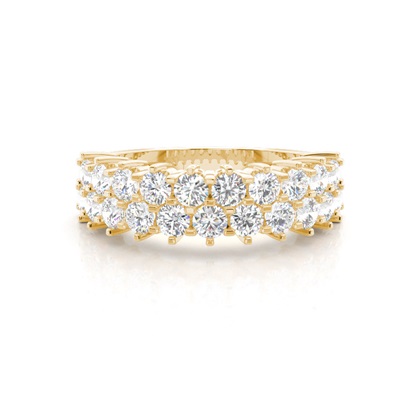 Yellow Gold Eternity Diamond Rings