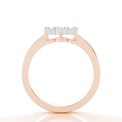 Rose Gold Promise Diamond Rings