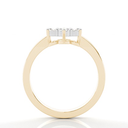 Yellow Gold Promise Diamond Rings