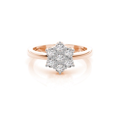 Rose Gold Promise Diamond Rings