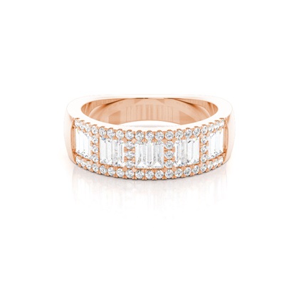 Baguette Anniversary Diamond Rings