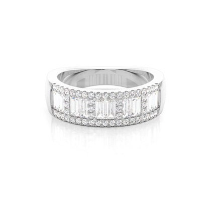 Baguette Anniversary Diamond Rings