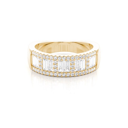 Baguette Anniversary Diamond Rings