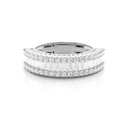 Baguette Anniversary Diamond Rings