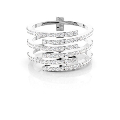 Prong Setting Round Diamond Fashion Ring