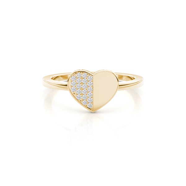 Pave Setting Round Diamond Fashion Ring