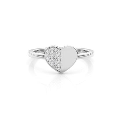 Pave Setting Round Diamond Fashion Ring