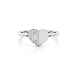 Pave Setting Round Diamond Fashion Ring