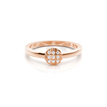 Rose Gold Promise Diamond Rings