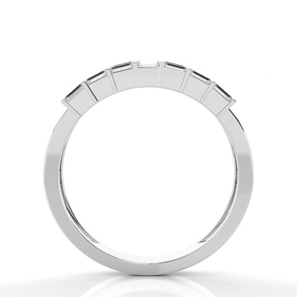 Halb Eternity Diamant Ring in einer Balkenfassung