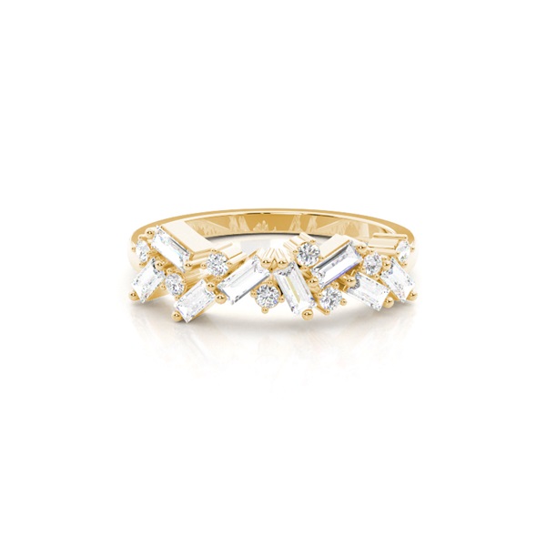 Prong Setting Round Half Eternity Diamond Ring