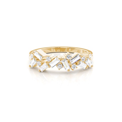 Yellow Gold Eternity Diamond Rings
