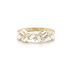 Prong Setting Round Half Eternity Diamond Ring