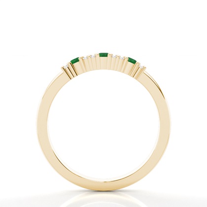 Round Yellow Gold Diamond Rings Gemstones