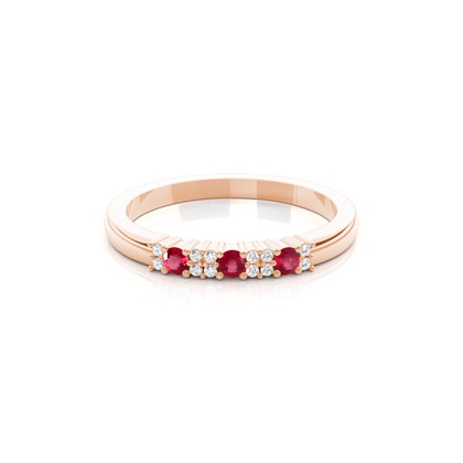 Rose Gold Diamond Rings Gemstones