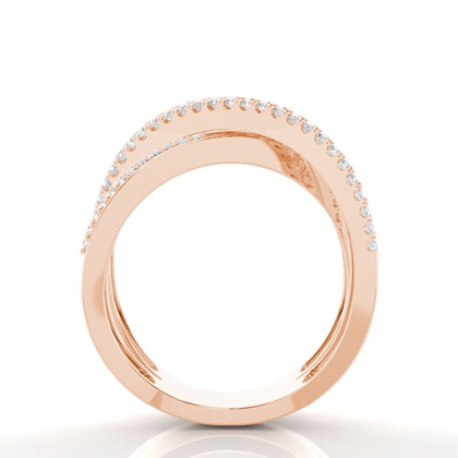 Rose Gold Statement Diamond Rings