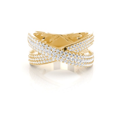 Yellow Gold Statement Diamond Rings
