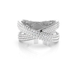 Runder Diamant Fashion Ring in einer Krappenfassung