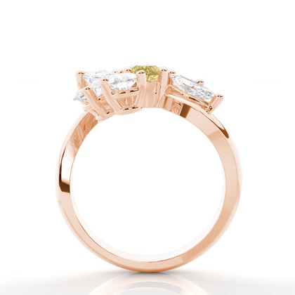 Yellow Gold Statement Diamond Rings