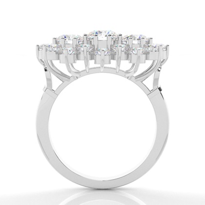 Silver Statement Diamond Rings