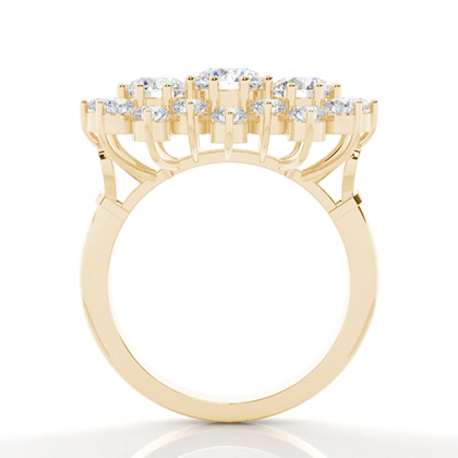 Yellow Gold Statement Diamond Rings