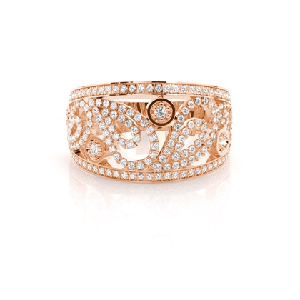 Rose Gold Statement Diamond Rings