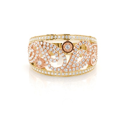 Yellow Gold Statement Rings Diamond Rings