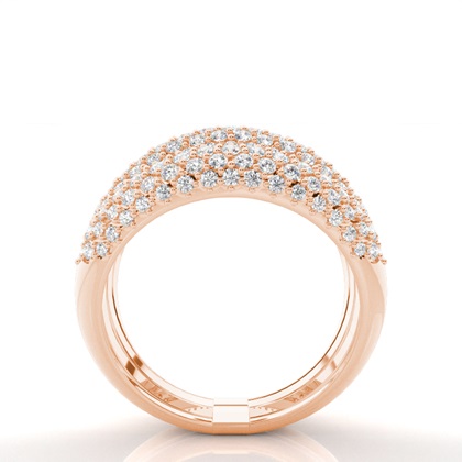 Rose Gold Statement Diamond Rings