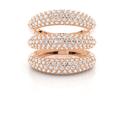 Rose Gold Statement Diamond Rings