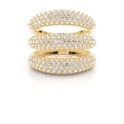 Yellow Gold Statement Diamond Rings