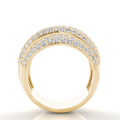 Yellow Gold Statement Diamond Rings