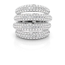 Vierreihiger runder Diamant-Modering