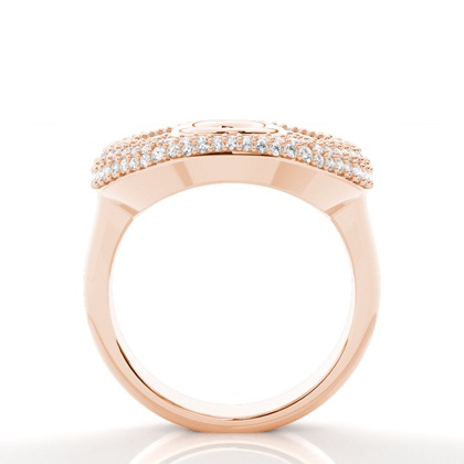 Rose Gold Statement Diamond Rings