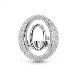 Round Diamond Design Fashion Ring
