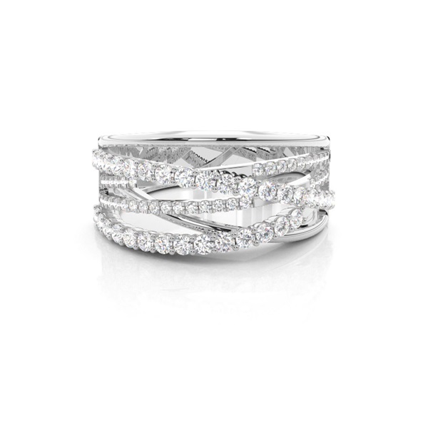 Studded Diamond Wedding Band
