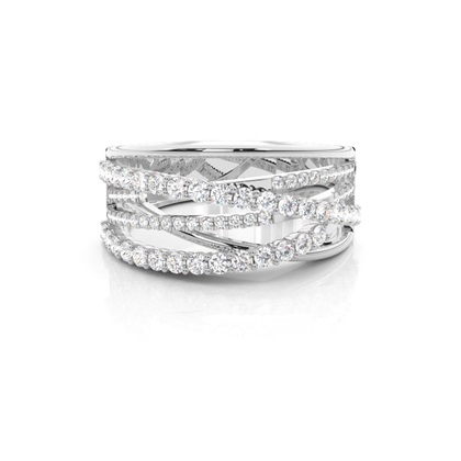 Studded Diamond Wedding Band