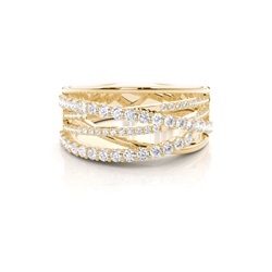 Studded Diamond Wedding Band
