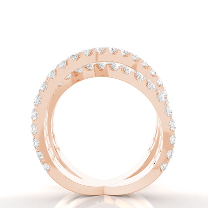 Rose Gold Statement Diamond Rings