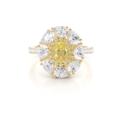 Yellow Gold Yellow Diamond Engagement Rings