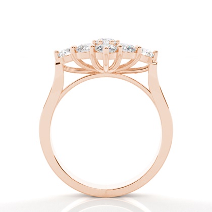 Rose Gold Statement Diamond Rings