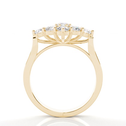 Yellow Gold Statement Diamond Rings