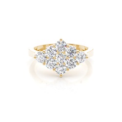 Medium Diamant Verlobungsring in einer Krappenfassung