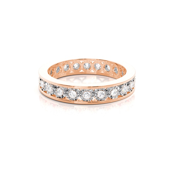Full Eternity Channel Setting Round Diamond Ring