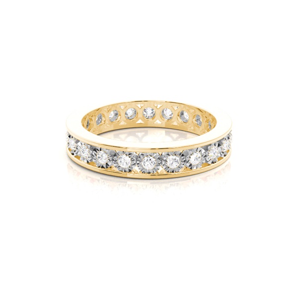 Full Eternity Channel Setting Round Diamond Ring