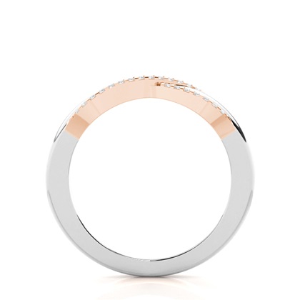 Mode besetzt runden Diamantring