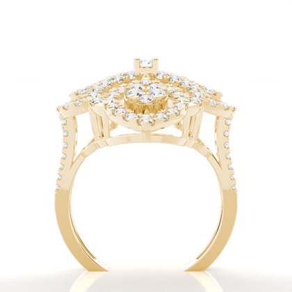 Yellow Gold Statement Diamond Rings