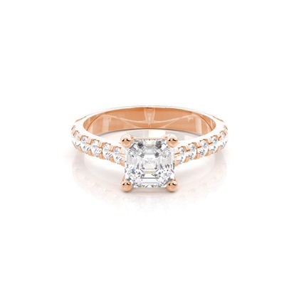 Asscher Diamond Engagement Rings