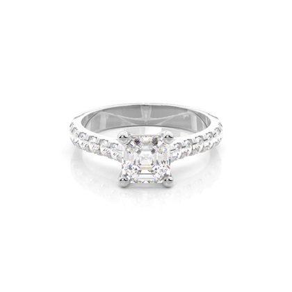 Asscher Diamond Engagement Rings