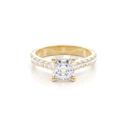 Asscher Diamond Engagement Rings