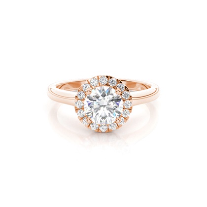 Rose Gold Diamond Engagement Rings